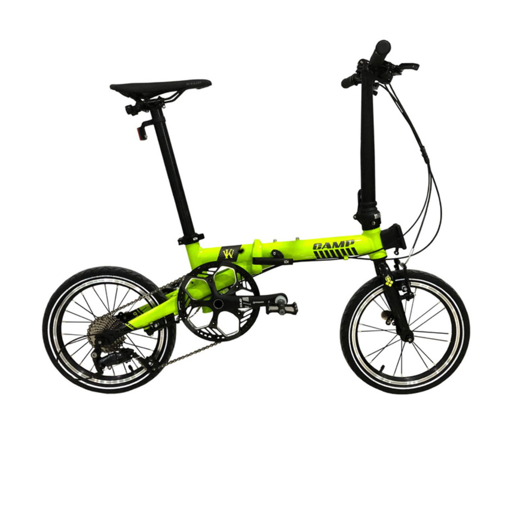 camp hazy folding bike