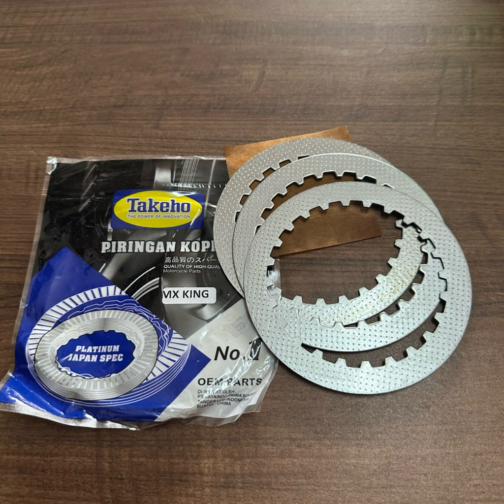 Takeho Mx King Iron Friction Plate Clutch Plate Motorcycle Clutch2 Pv Jupiter Byson Bison R15 R 15 V2 V3 Vixion New 2015 Nva Baru Boss Advance Harga 17,500 rupiah*Gratis Ongkir