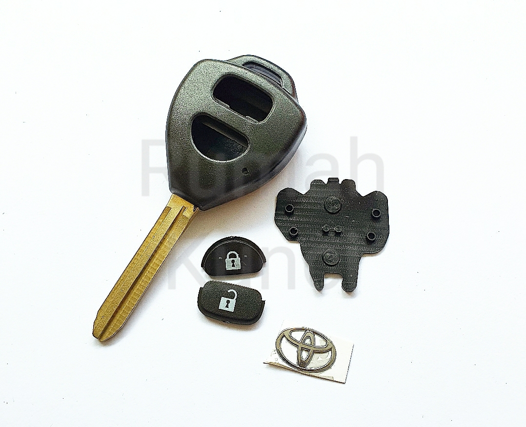 Casing Kunci Mobil OEM Toyota 2 Tombol Yaris Vios Altis dll Harga 39,000 rupiah*Gratis Ongkir