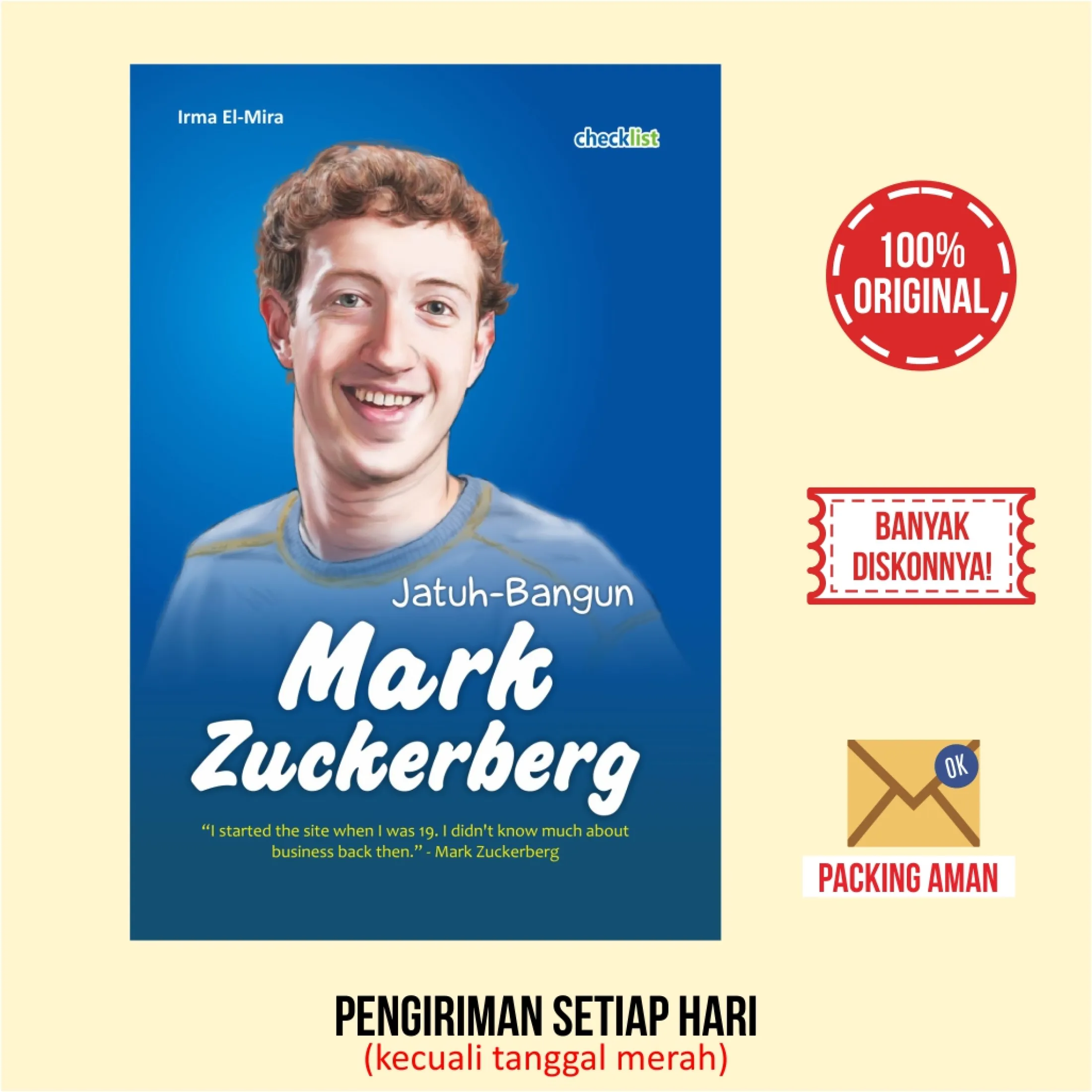 Buku Motivasi Biografi Jatuh Bangun Mark Zuckerberg Lazada Indonesia