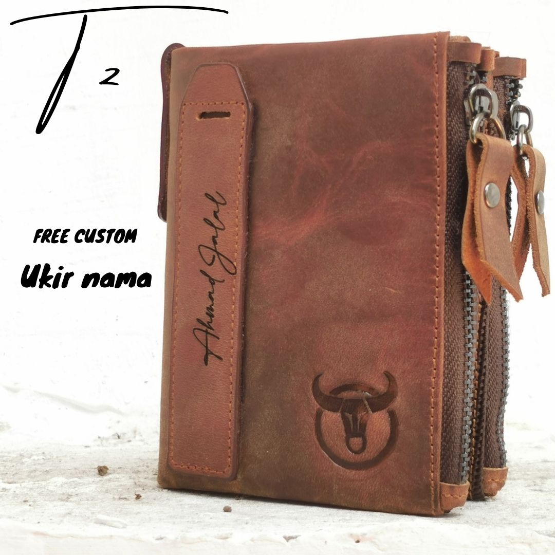 DOmpet kulit Pria Custom Free Grafir Nama