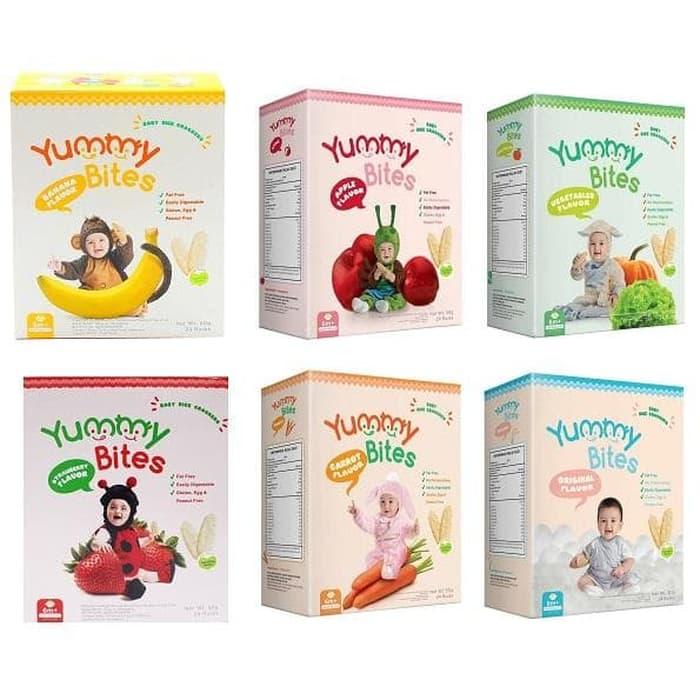 Yummy Bites Cereal Crakers Snack Biskuit Bayi 6m 6 Bulan Keatas Lazada Indonesia