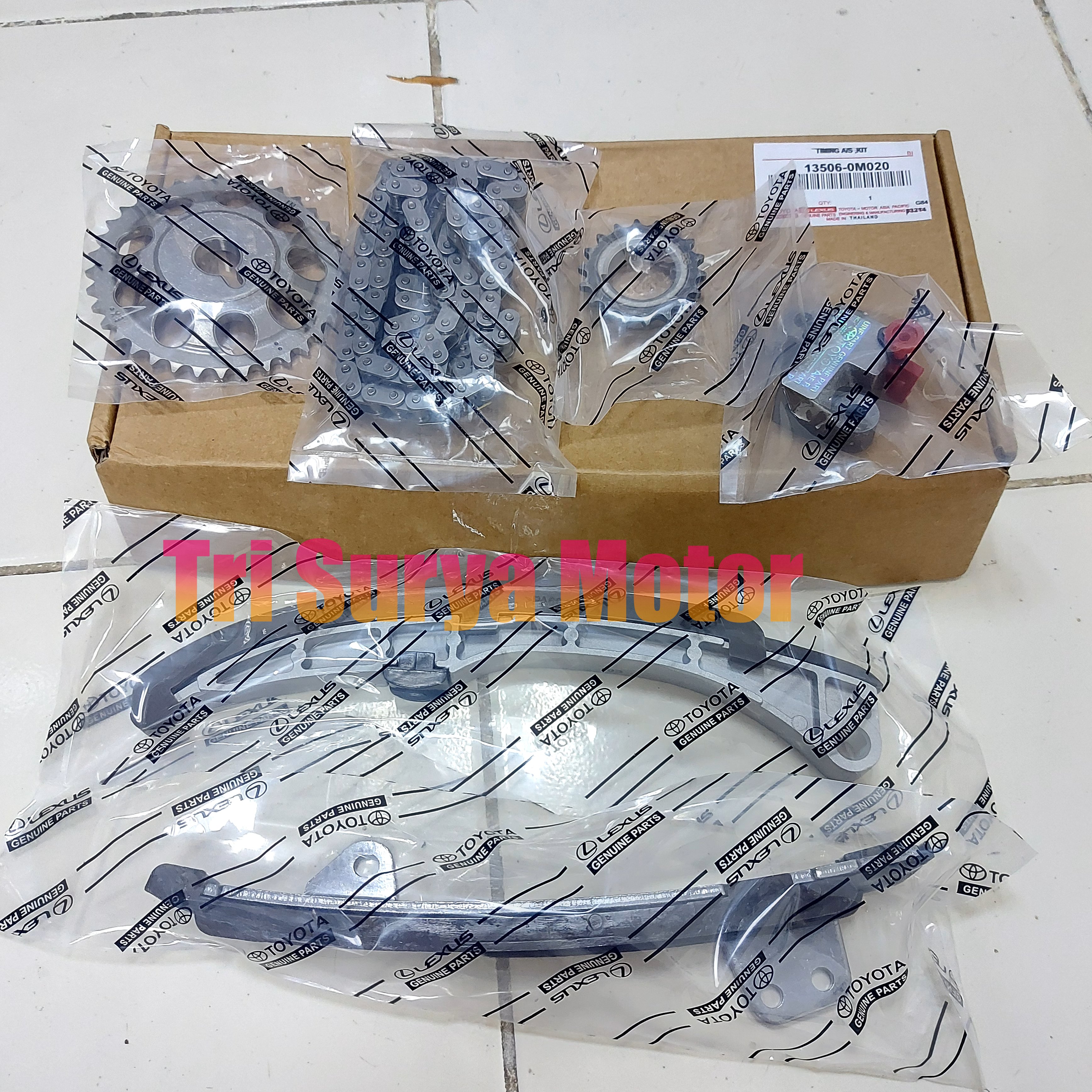 CHAIN SET RANTAI KETENG SET RANTAI TIMING KOMPLIT YARIS/VIOS NEW 2003-2012 1NZ/2NZ HARGA 1SET Harga 1,575,000 rupiah*Gratis Ongkir