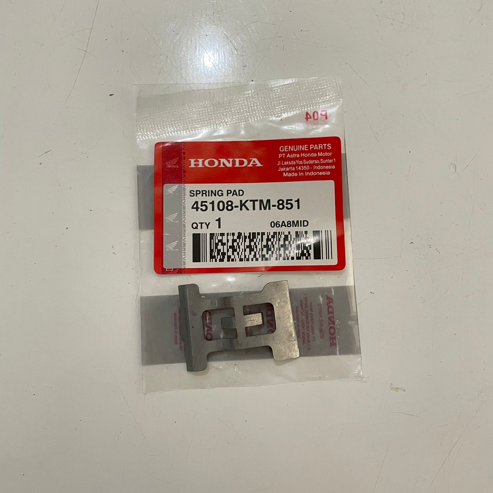 Satria Fu 150 supra x 125 blade Vixion Jupiter MX rear dispad disc resistance spring plate Giá 8,500 Đồng*Miễn phí vận chuyển
