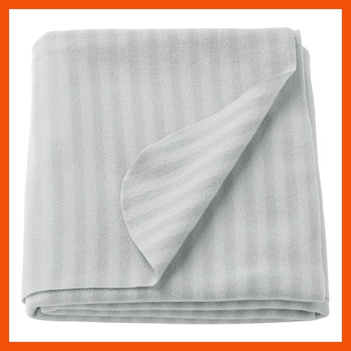 VITMOSSA Selimut Kecil AbuAbu Bahan Fleece Grey Throw 120x160Cm