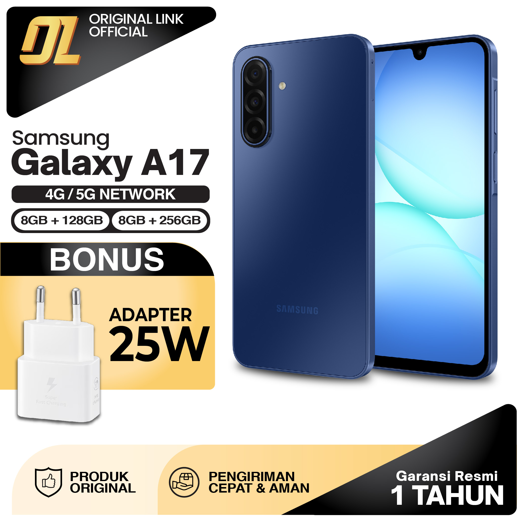 Sam Sung Galaxy A17 4g 5g 8/256 8/128 Gb Ram 8Gb Rom 128Gb 256Gb Smartphone Original Giá 2,999,000 Đồng*Miễn phí vận chuyển