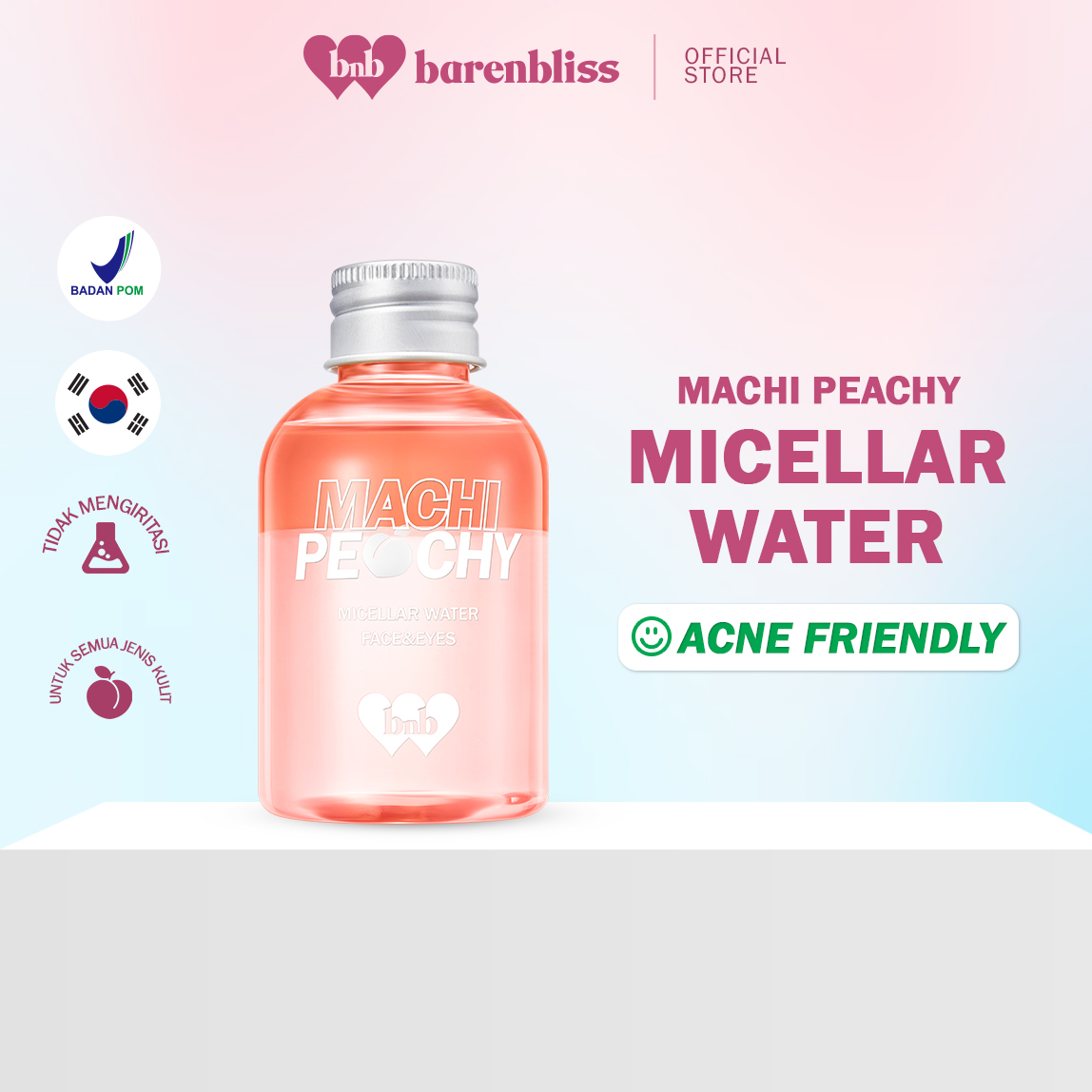 Lazada Indonesia - BNB barenbliss Machi Peachy Micellar Water – Mineral Oil Free