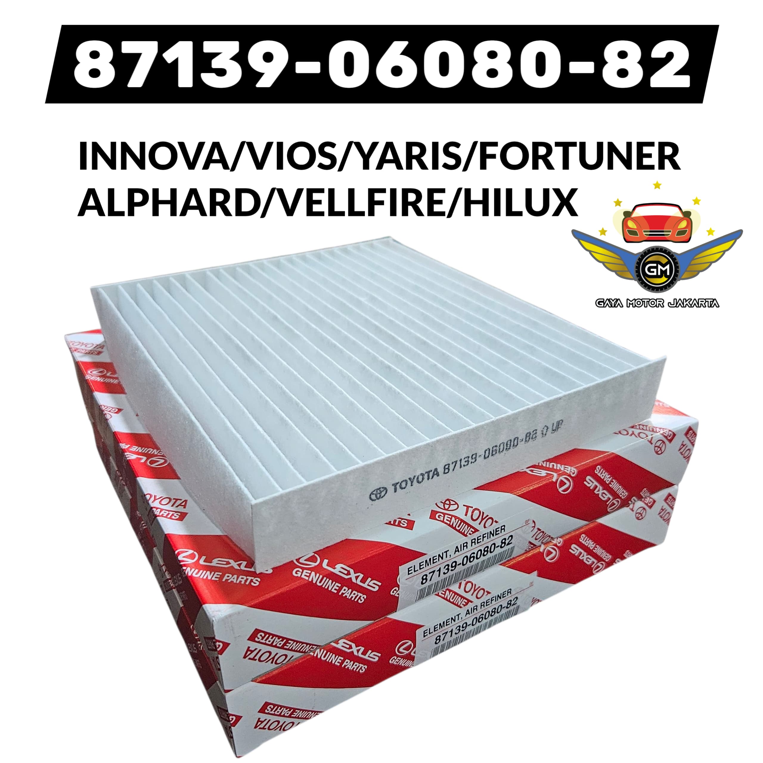 Filter Kabin - Filter AC Toyota Innova - Fortuner - Yaris - Alphard - Sienta - Hilux 87139-06080-82 Giá 35,000 Đồng*Miễn phí vận chuyển