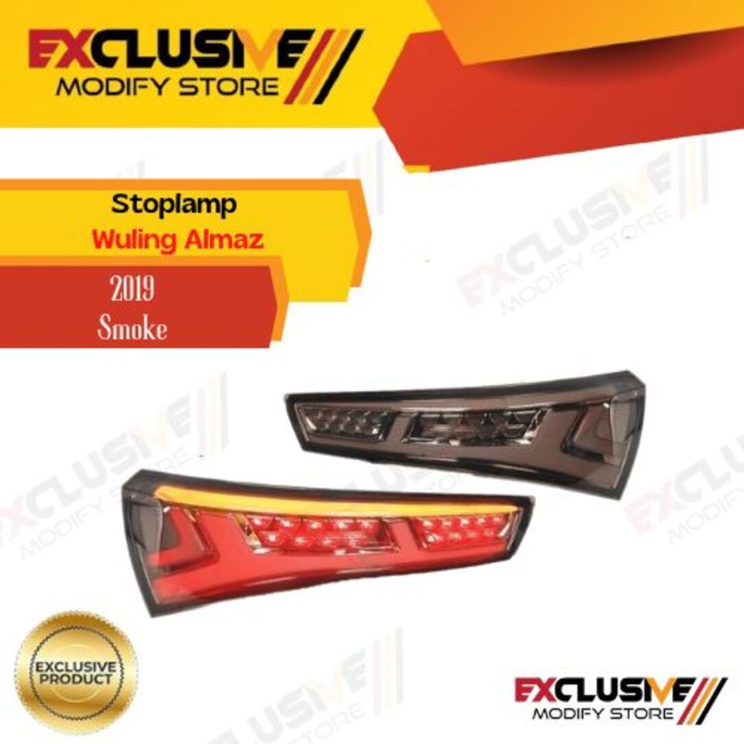 Stoplamp Wuling Almaz 2019 smoke taillight Harga 3,200,000 rupiah*Gratis Ongkir