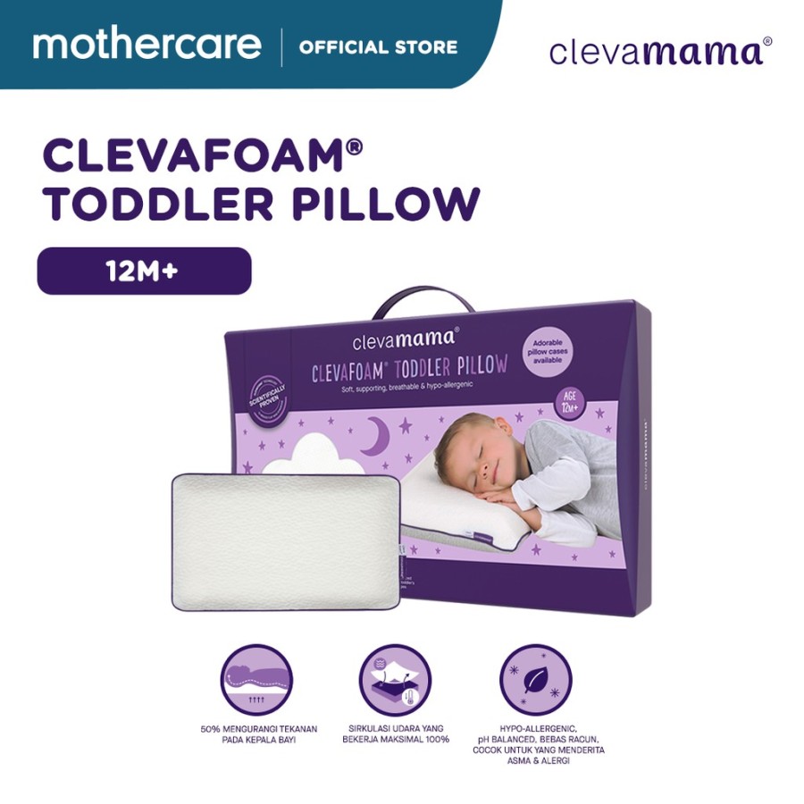 2019 Clevamama Baby Clevafoam® Baby Pillow Bantal Bayi 0-12