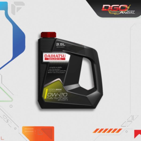 Daihatsu Genuine Oil 0W-20 API SN/GF-5 Fully Synthetic 3.5L Harga 419,760 rupiah*Gratis Ongkir