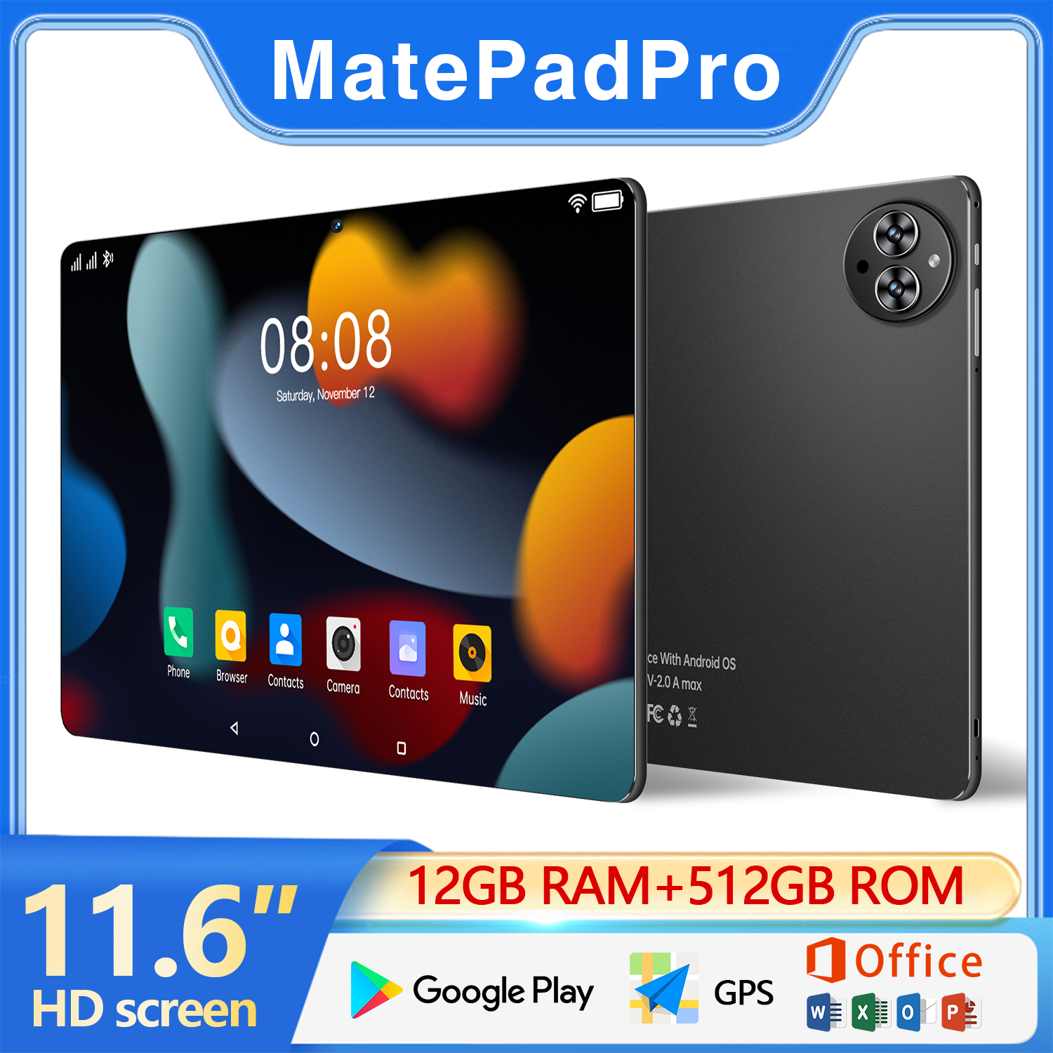 【Garansi 100% ori】 Tablet Murah2025 MatePadPro 11.6”/12GB+512GB/32MP+64MP/8800mAh/Android 12 Giá 948,000 Đồng*Miễn phí vận chuyển