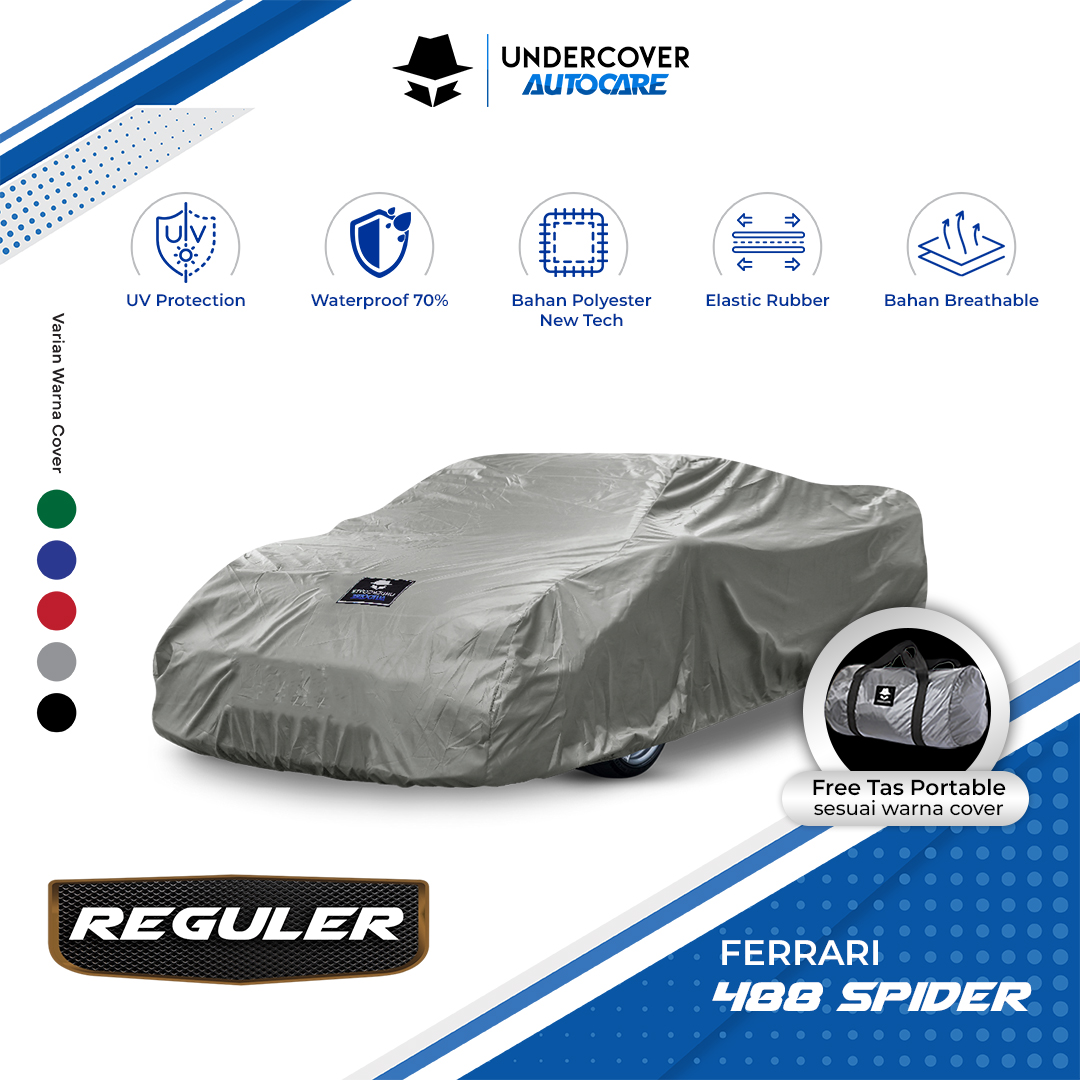 Undercover Autocare - Cover Mobil Ferrari 488 Spider Reguler Harga  412,000 Ringgit*Penghantaran Percuma