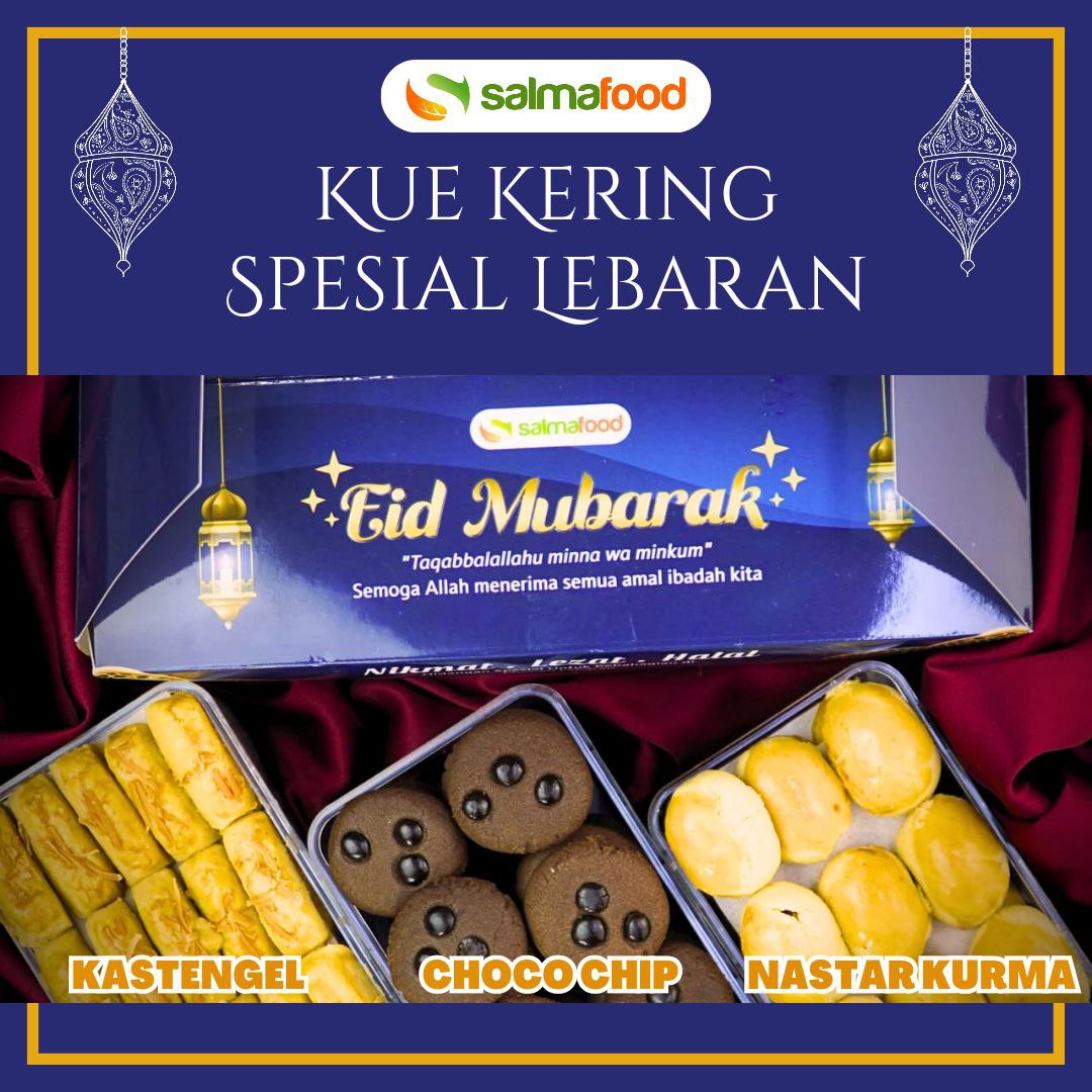 Kue SalmaFood Bakery - Kue Kering 3 Varian Rasa Paket Hampers Lebaran