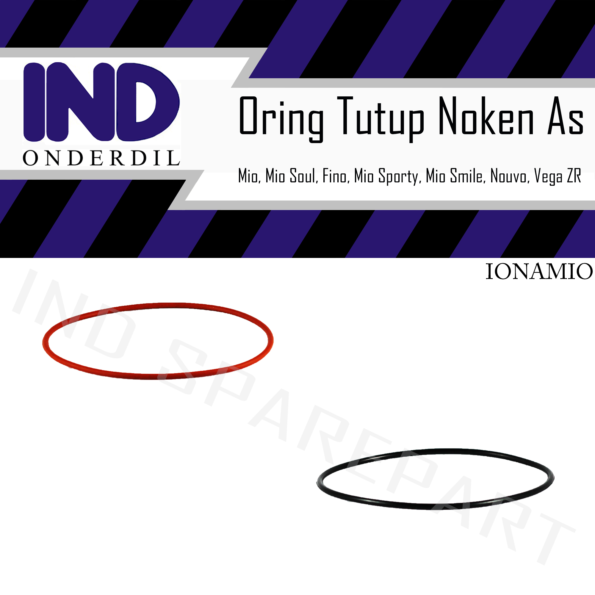 Oring Tutup Noken As Mio/Mio Soul/Fino/Mio Sporty/Vega ZR/Nouvo/Mio Smile Harga 2,870 rupiah*Gratis Ongkir