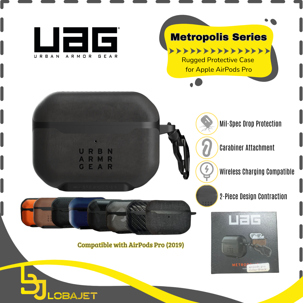UAG METROPOLIS SERIES Protective Case for Apple AirPods Pro (2019