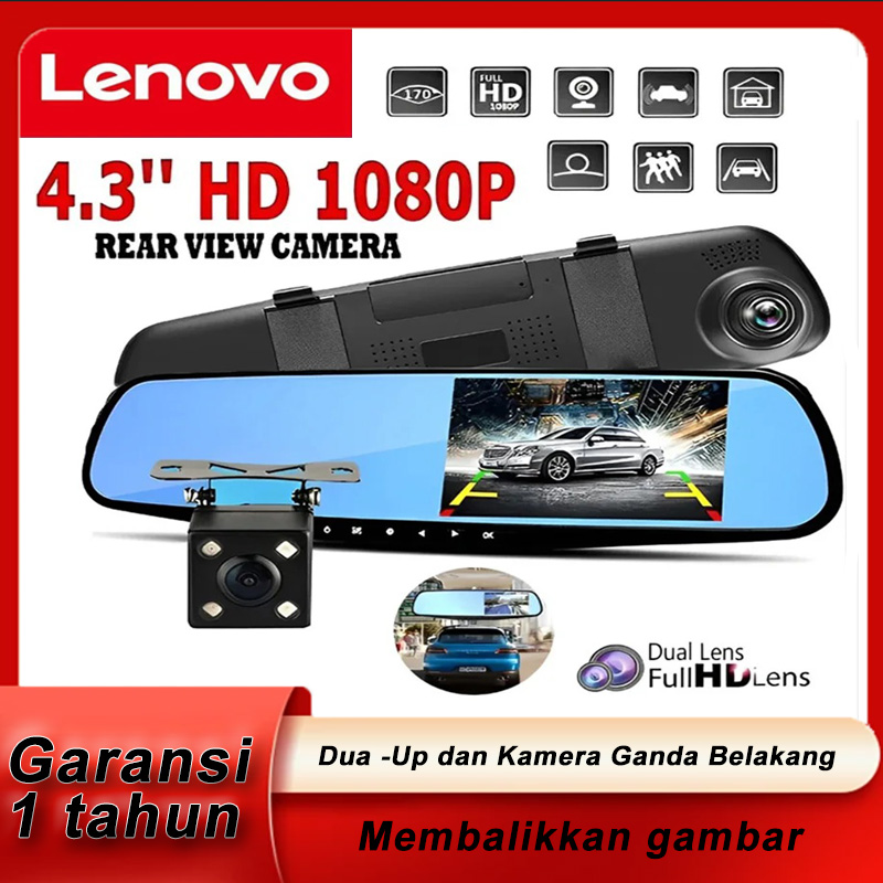 Lenovo Car Dvr 1080P 10Inch Camera Hd4K Car Camera Back and Forth Night Vision Dual Camera 24-Hour Parking Monitoring Harga 489,999 rupiah*Gratis Ongkir