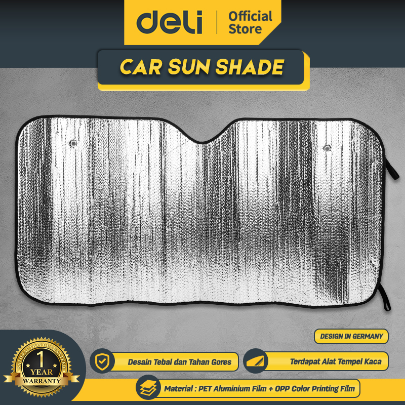 Deli carsunshade/ pelindung kaca panas mobil DL886005 Harga 66,000 rupiah*Gratis Ongkir
