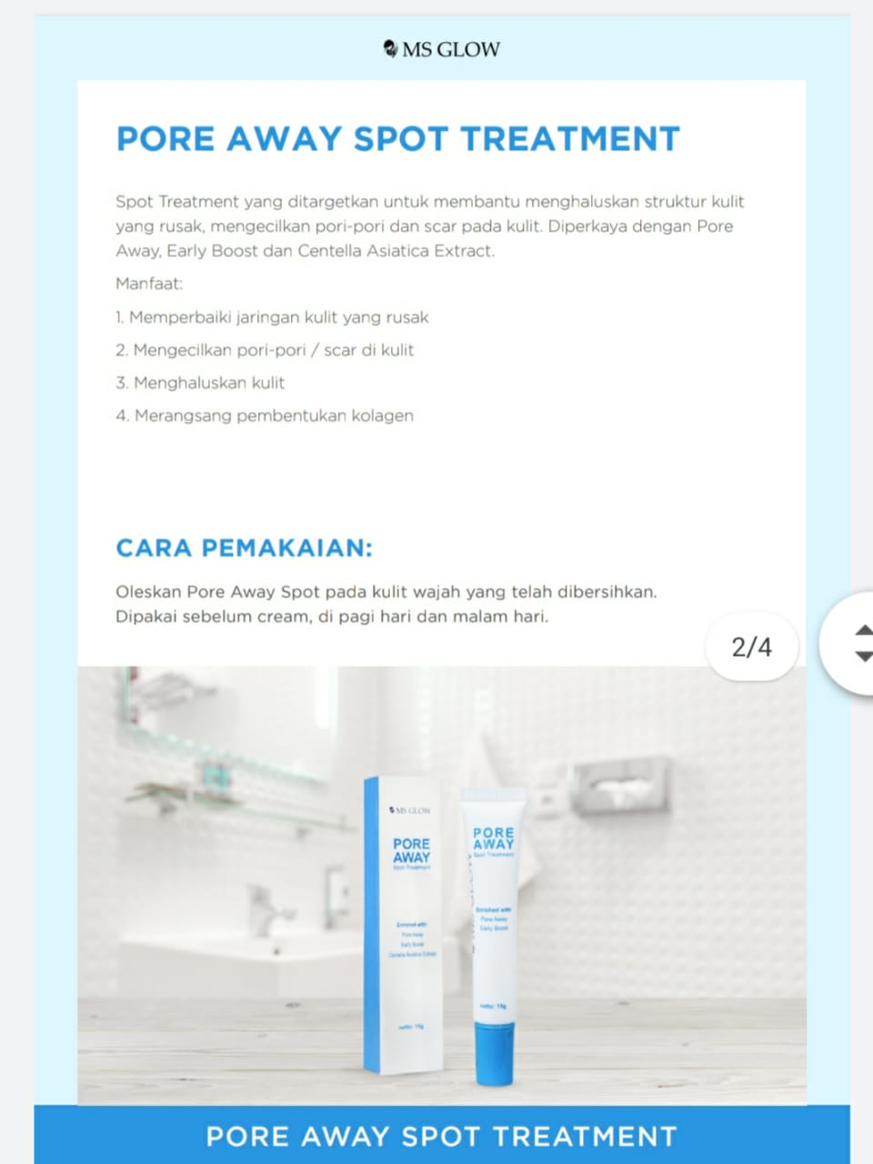urutan pemakaian dark spot ms glow