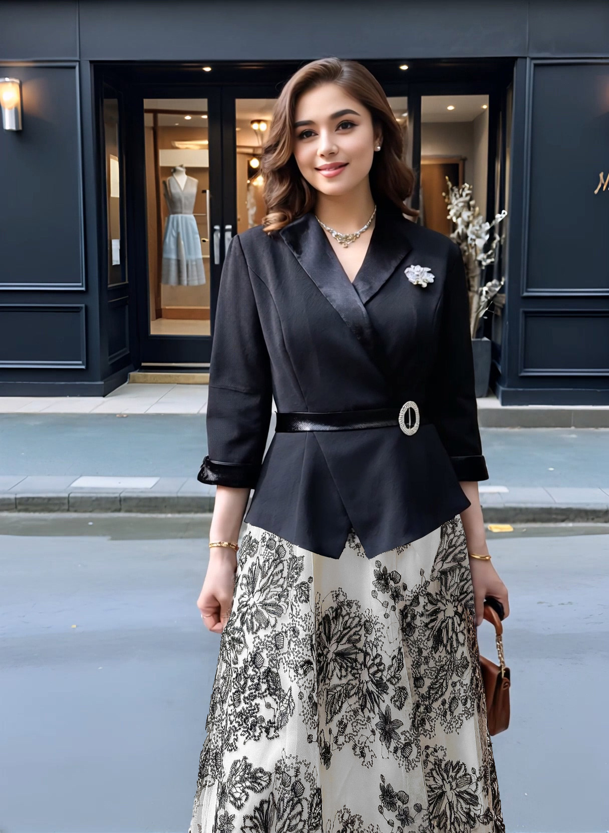 LKK Gaun Korea Gaun Pesta Pakaian Wanita Ukuran Besar Modis Harga 298,000 rupiah*Gratis Ongkir