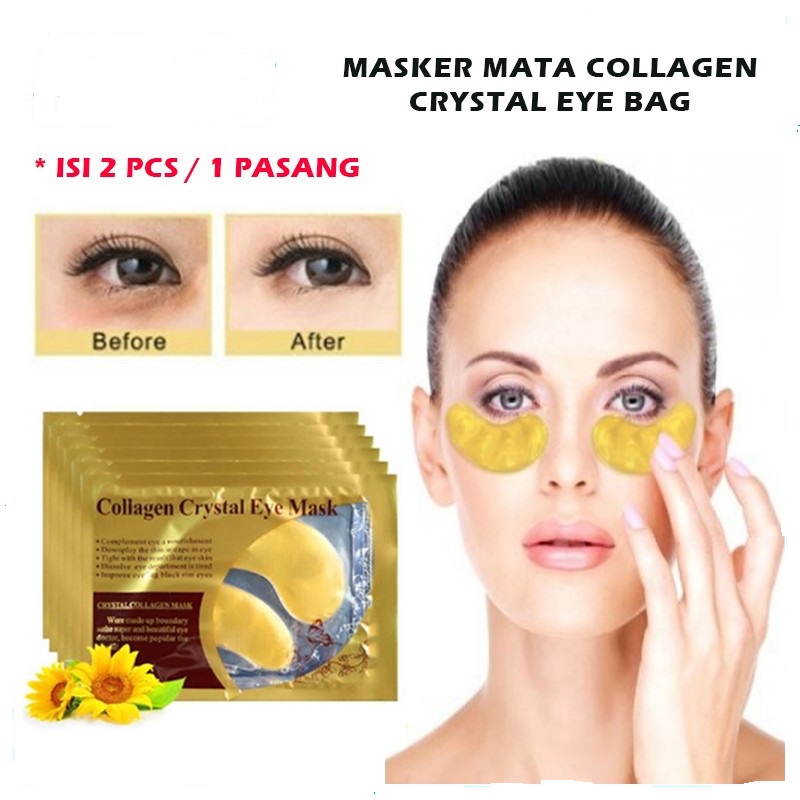 Lazada Indonesia - {KAB} MASKER MATA COLLAGEN CRYSTAL GOLD EYE BAG MASK PENGHILANG MATA PANDA