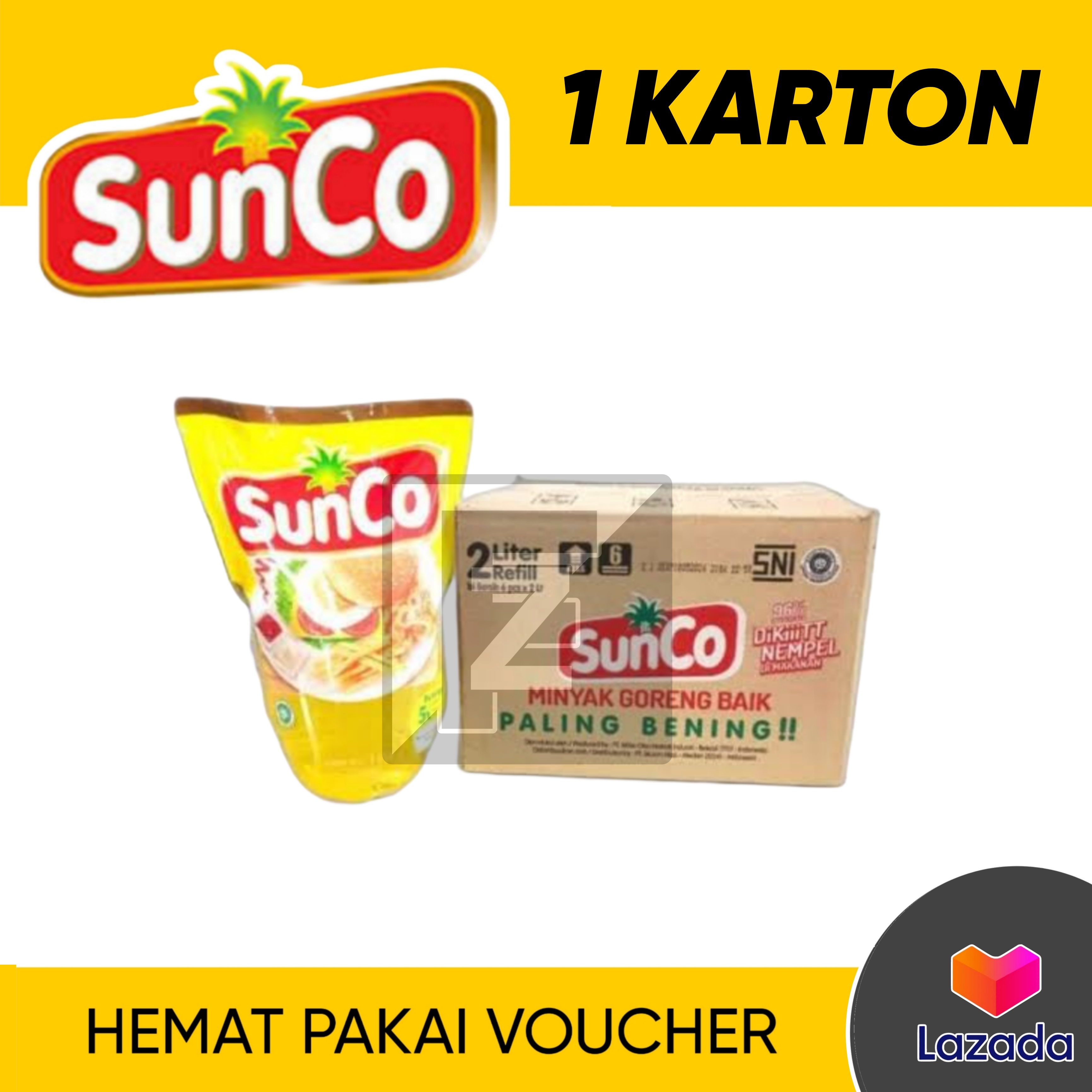 Sunco 2 Liter 6 Pcs (1 Box) Harga 295,000 rupiah*Gratis Ongkir