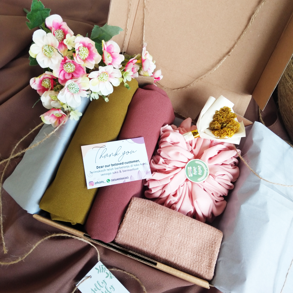 Hampers GiftBox Hijab Paket G / Hampers Lebaran