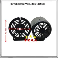 COVER KIPAS ANGIN HITAM 18 INCH UNIVERSAL