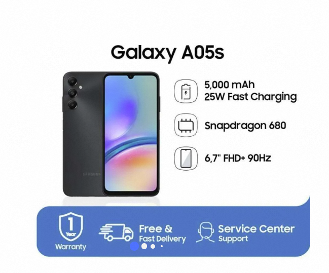 SAMSUNG A05s 6/128 Harga 2,099,000 rupiah*Gratis Ongkir