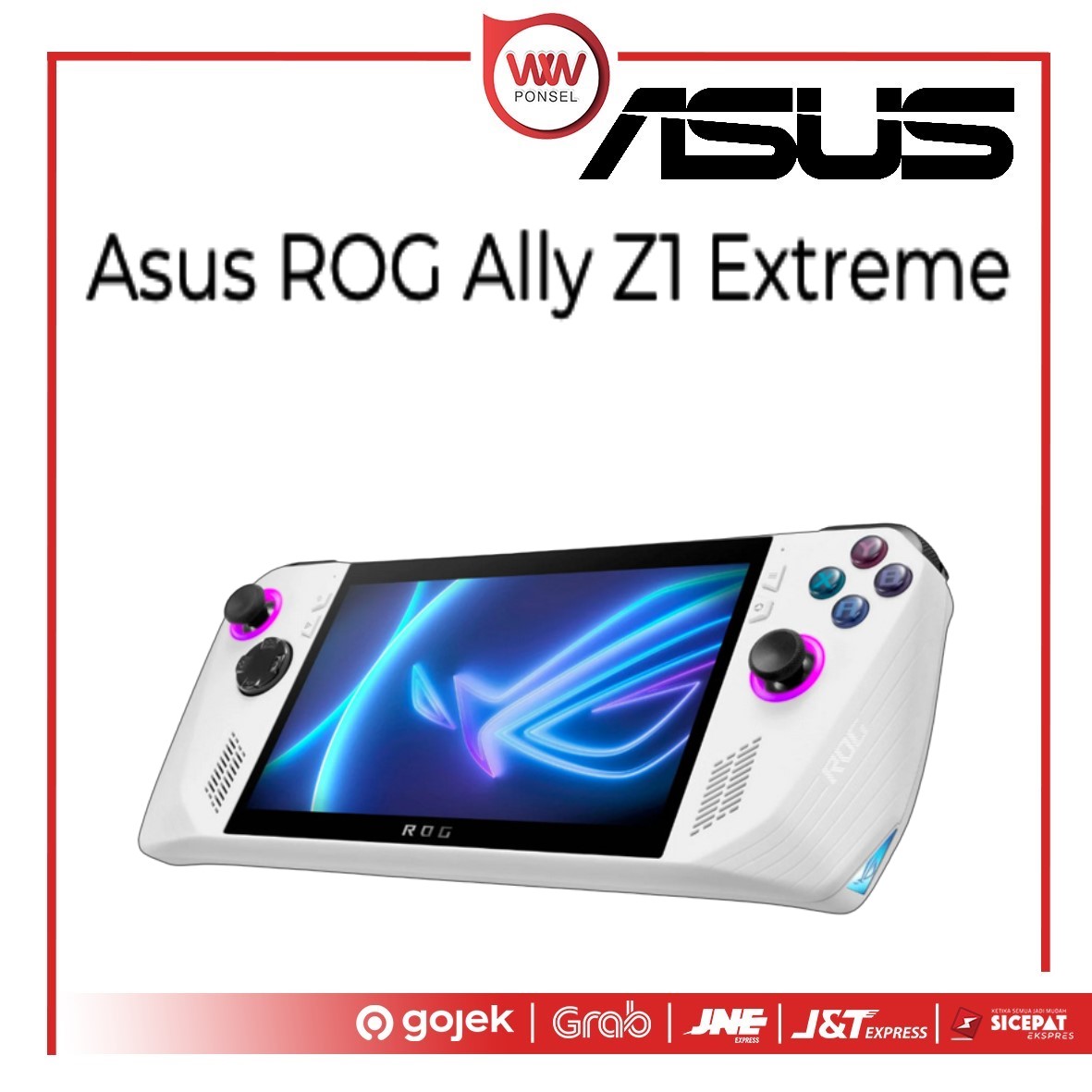 Asus ROG Ally Z1 Extreme 16GB/512GB SSD/7″ FHD Touch 120Hz/Win 11 Home Garansi Resmi Harga 11,500,000 rupiah*Gratis Ongkir