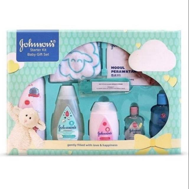 New paket JOHNSON'S baby Box Starter Kit - Baby Gift Set - Paket Sabun Bayi .