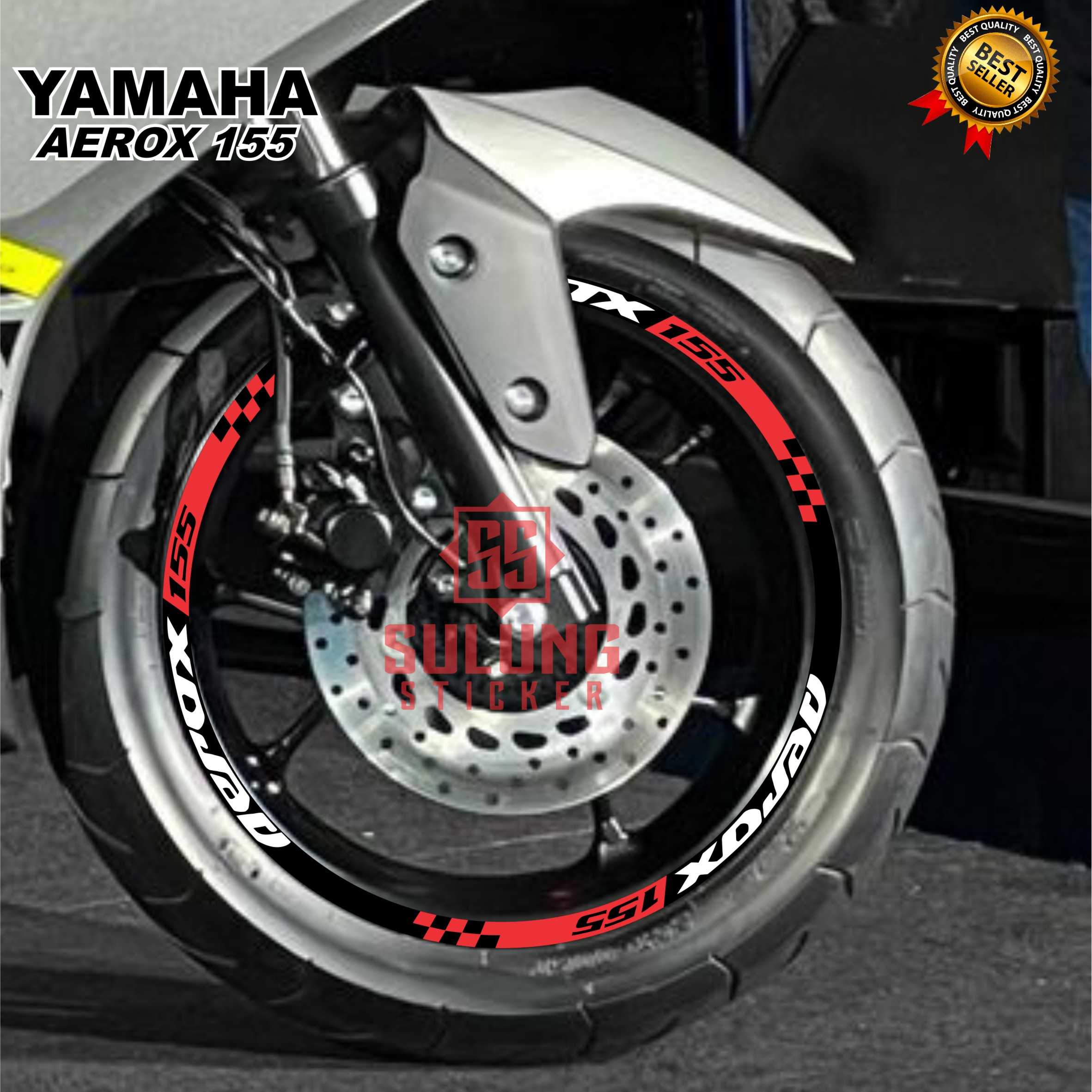 Motorcycle Stickers List of Yamaha Aerox 155 Rims Cutting Stickers Latest Accessories Variations for All Aerox Rims Harga 32,850 rupiah*Gratis Ongkir