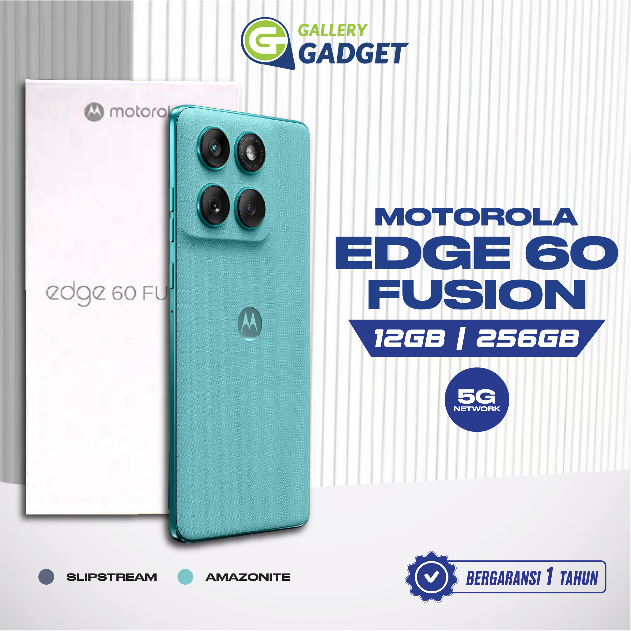 Motorola Edge 60 Fusion 5G 12/256GB 12GB 256GB Garansi Resmi Harga 4,319,000 rupiah*Gratis Ongkir