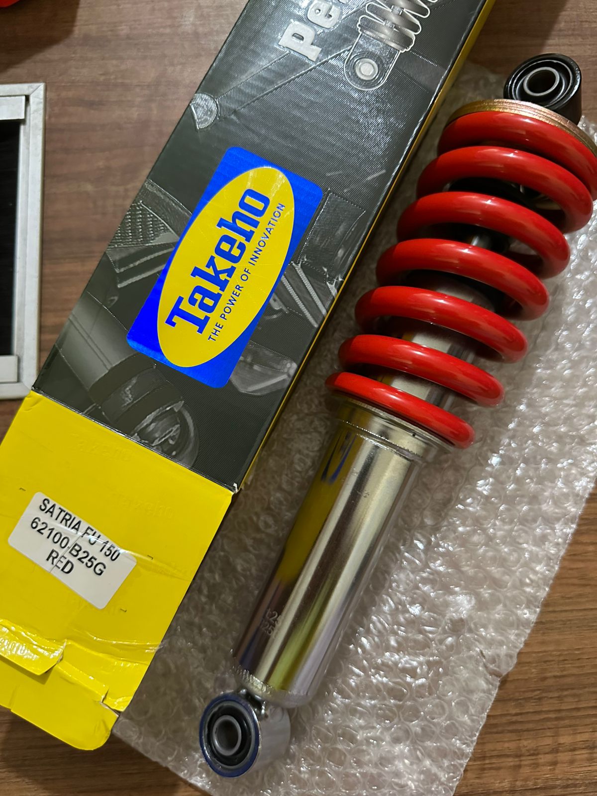 (Takeho) (Red) Shockbreaker Satria Fu 150 (290 mm) Motorcycle Rear Shock Absorber Harga 129,000 rupiah*Gratis Ongkir