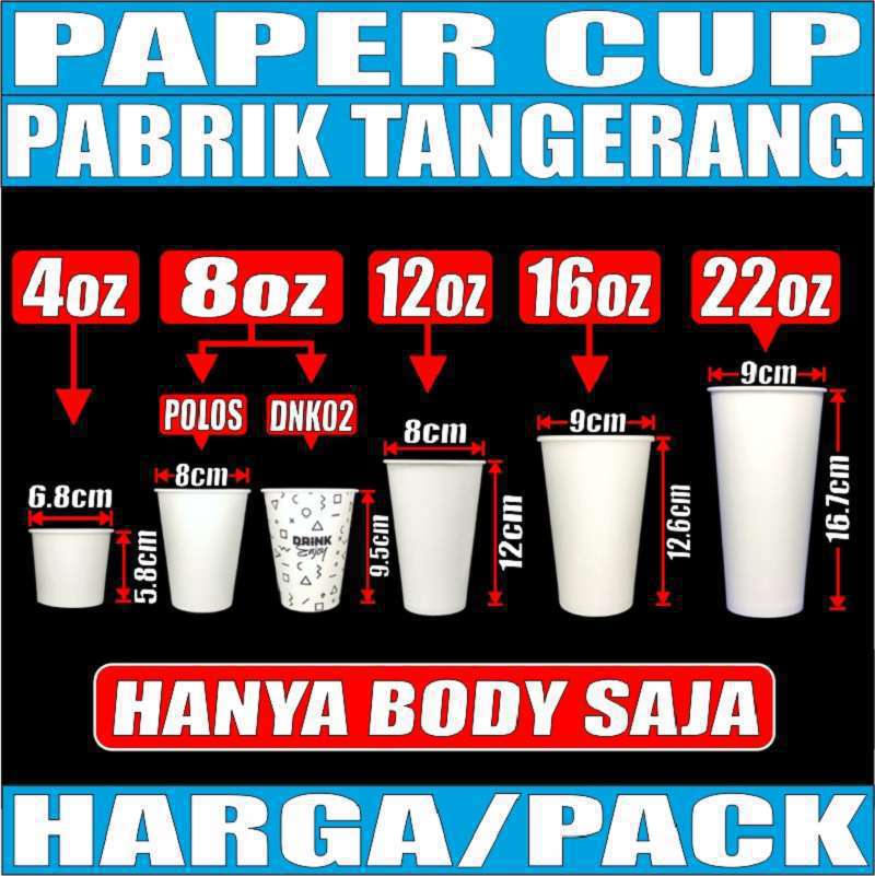 Jual Paper Cup 6oz Isi 50pcs Gelas Kopi Kertas Putih Hot Cup Papercup ...