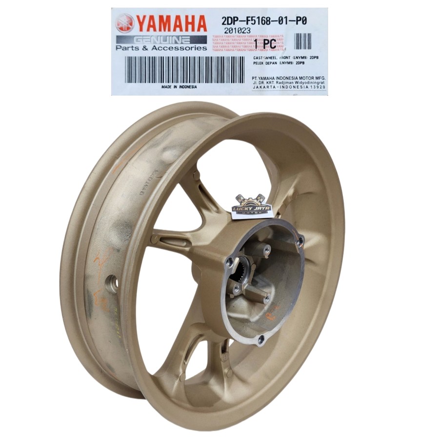Cast Wheel Rear Pelek Velg Vleg Racing Belakang Nmax N-Max 155 Old Lama Gold 2DP-F5338-01-P0 Original Harga 1,489,000 rupiah*Gratis Ongkir