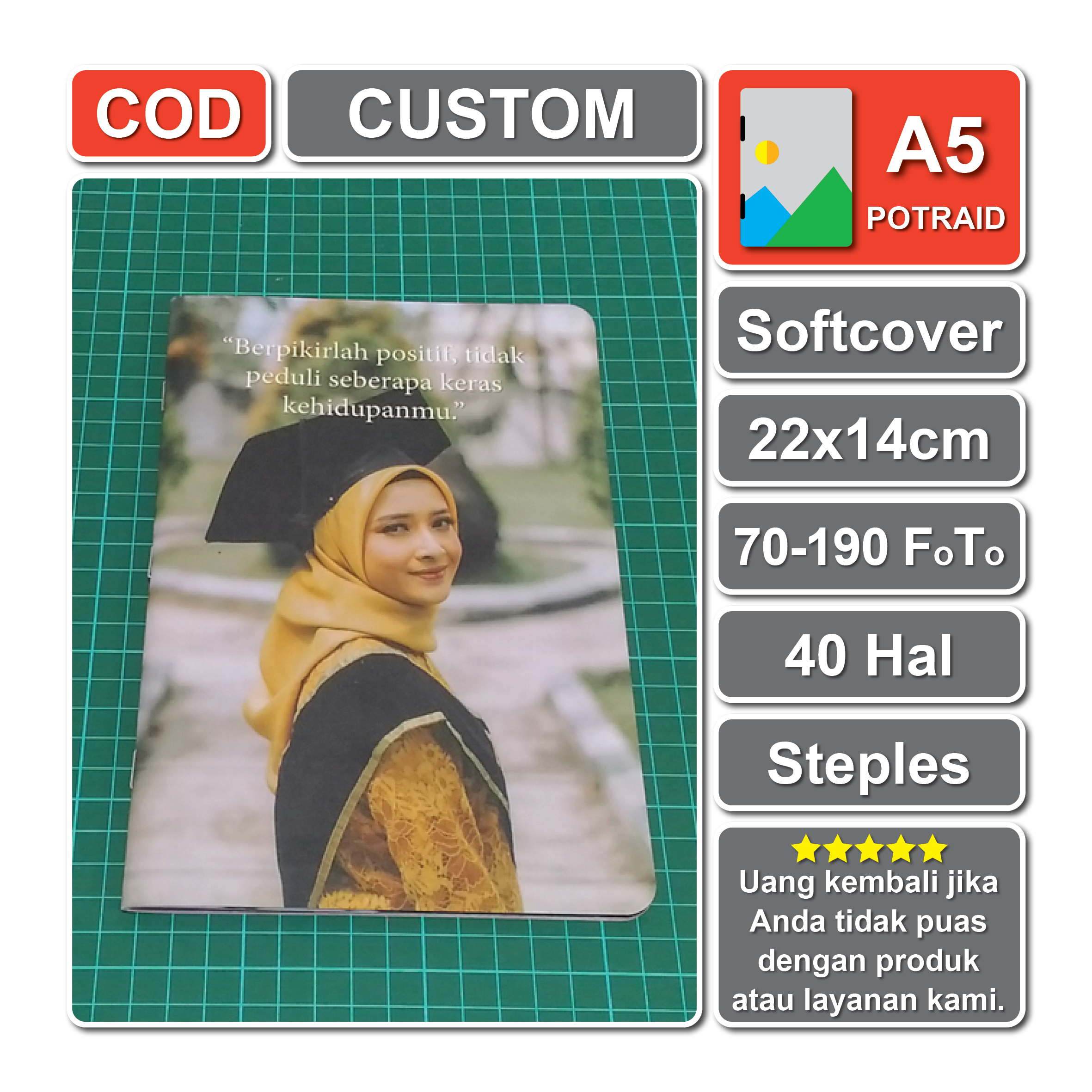 Custom photo albums, potraid or lanscape A5 softcover Photo Albums book