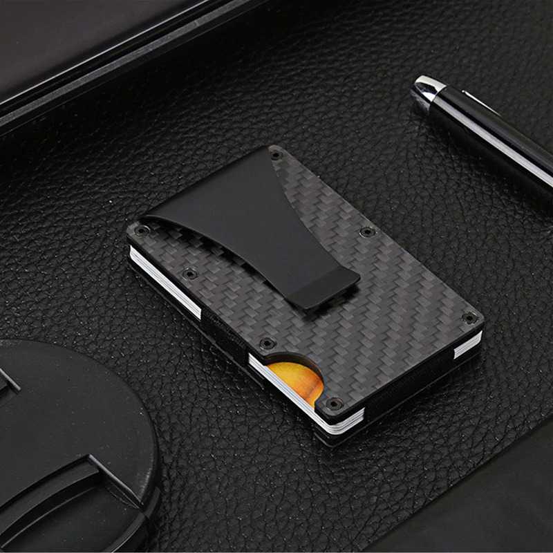 Lazada Indonesia - DailyLife Dompet Kartu Kredit Slim Carbon Fiber Clip Holder Purse DL1 – Holder mobil – holder hp motor besi di stang – holder hp mobil kuat original – holder phone