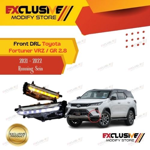 Running turn signal DRL front Fortuner vrz/GR 2.8 (2021 - 2022) full led Plug n Play Harga 1,400,000 rupiah*Gratis Ongkir