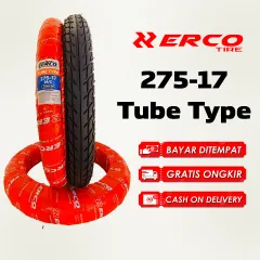 ERCO TIRE Ban Luar Motor Ring 17 NonTubeless 275-17 Standart Bebek Motif Federal, Astrea, Jupiter, Grand, Alpha, Shogun, Supra, Supra X