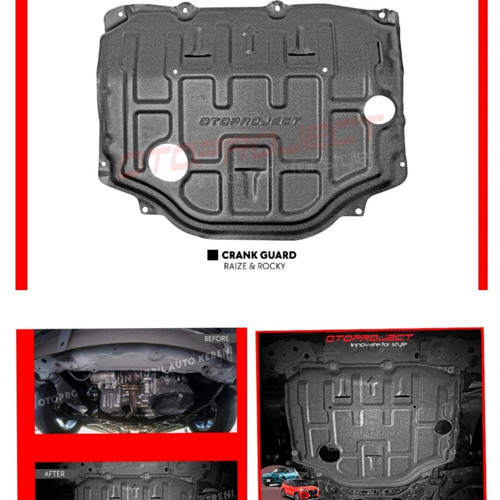 PROMO ONGKIR...!! EC2-TY-RE-CG-Pelindung bawah mesin/CRANK GUARD Toyota RAIZE/ROCKY TITANIUM 1.5 mm - CRANK GUARD OTOPROJECT RAIZE/ROCKY TITANIUM 1,5MM - PELINDUNG BAWAH MESIN MOBIL RAIZE"- Harga 899,999 rupiah*Gratis Ongkir