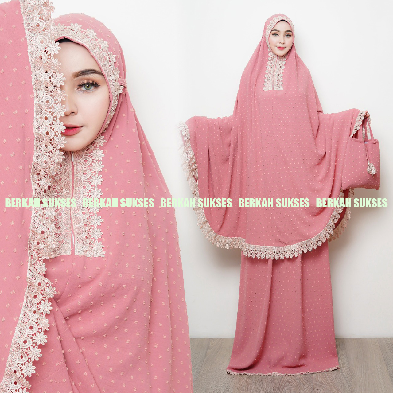 Newest Mukena 2024 Crinkle Uragiri Premium Airflow Rubiyah Best Selling at the Moment / Newest Mukena