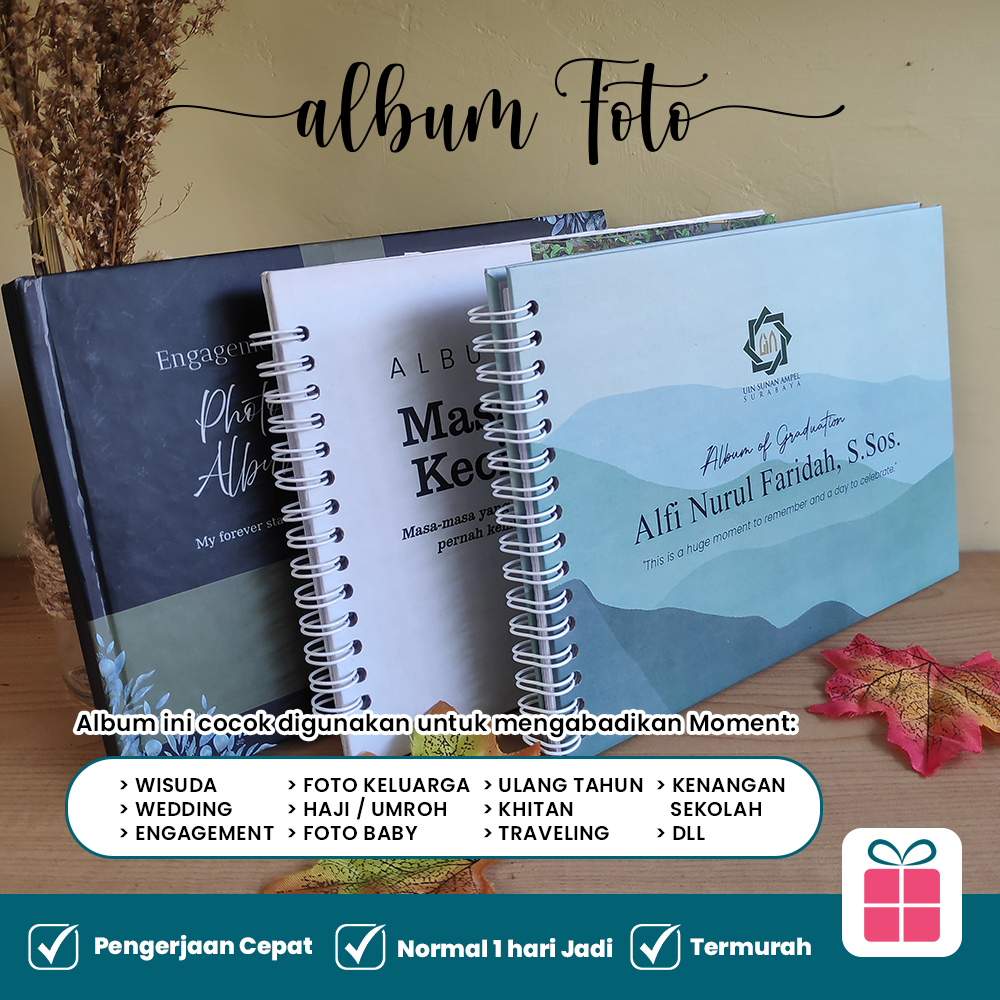 Aesthetic Photo Album - pernikahan, wisuda, Hajj Umrah, Anniversary, Traveling Holidays, Family, New Bโฆ