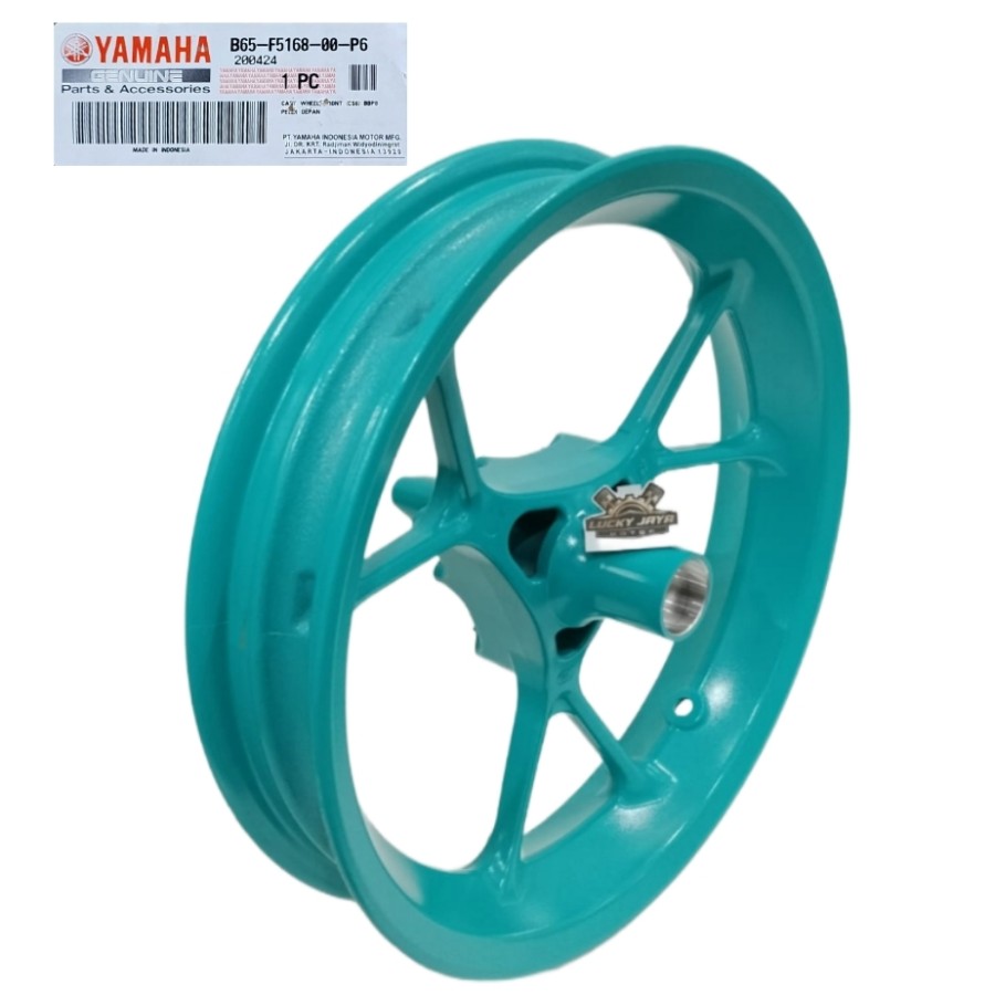 Cast Wheel Rear Pelek Velg Vleg Racing Depan Aerox 155 New Hijau Toska Cyan Solid Original B65-F5168-00-P6 Original Harga 1,337,400 Ringgit*Penghantaran Percuma