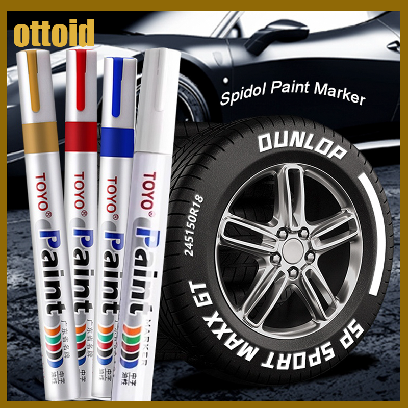 Original Permanent Car Motorcycle Tire Marker Pen Anti-Fade Water Colorful Giá 13,888 Đồng*Miễn phí vận chuyển