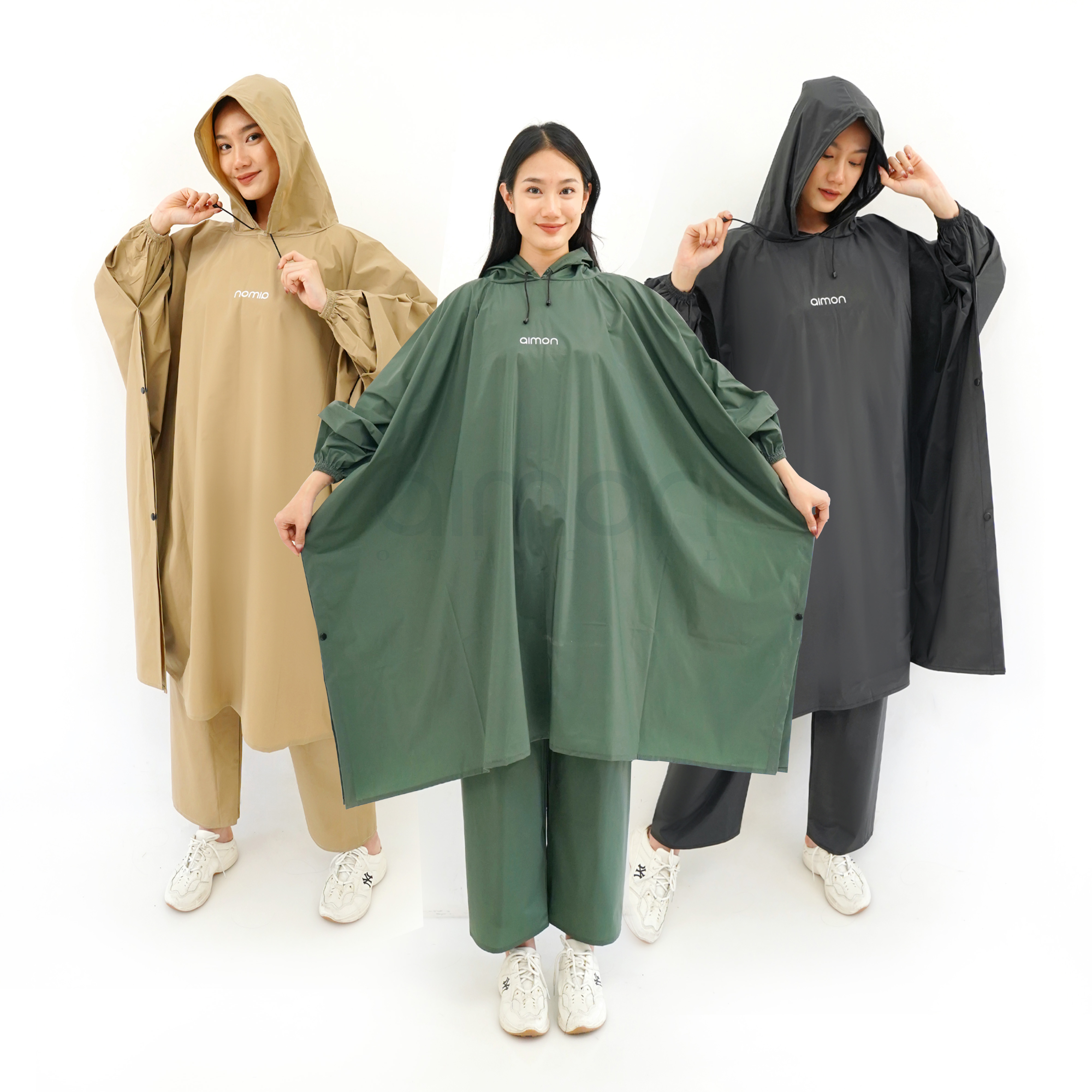 Aimon waterproof thick bat poncho jumbo raincoat Harga 114,999 rupiah*Gratis Ongkir