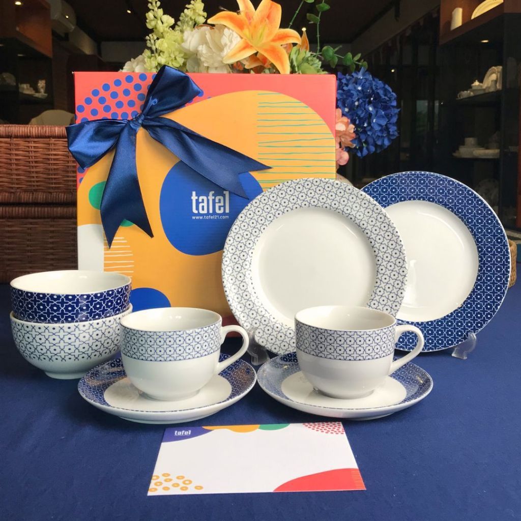 Blue Star series ceramic bowl plates hampers