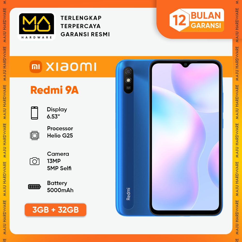 Xiaomi Redmi 9A Ram 3/32 - Garansi Resmi Harga  1,599,000 Ringgit*Penghantaran Percuma