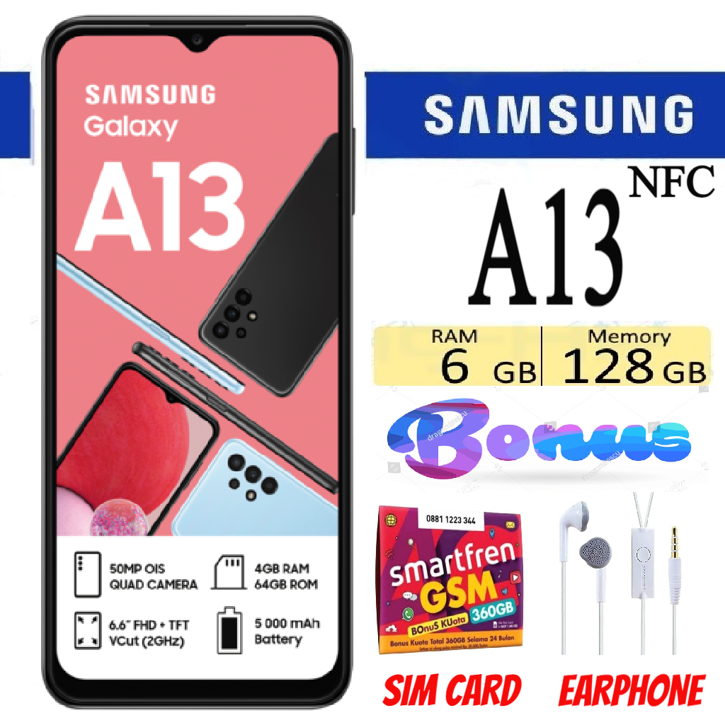 Samsung Galaxy A13 - 6GB /128GB-Exynos 850 chipset-Samsung Indonesia warranty Giá 1,280,000 Đồng*Miễn phí vận chuyển