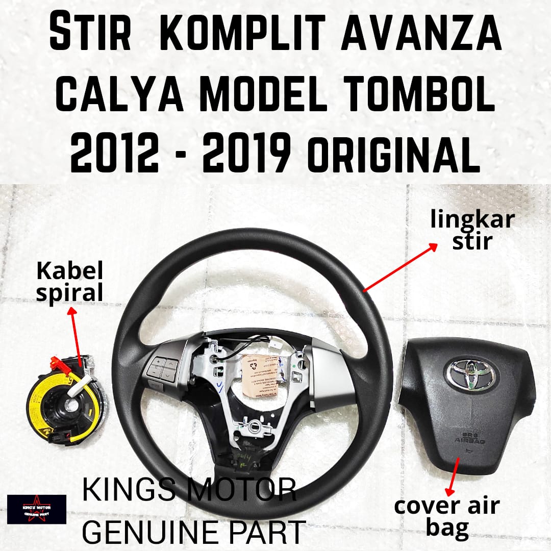 Stir Komplit Avanza Calya Xenia Sigra Model Tombol 2012-2019 Original Harga 1,900,000 rupiah*Gratis Ongkir